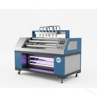 Máquina de revestimento UV do pulverizador do rolo para o rolamento liso da madeira 620Mm KHV do painel do PVC