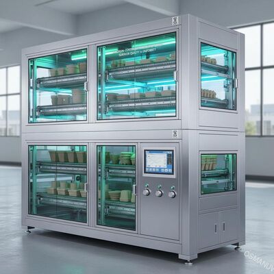 Secador de microondas industrial de precisão controlada para produtos de celulose moldada - Qualidade e uniformidade superiores