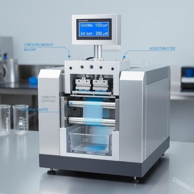 Máquina de revestimento de fenda profissional Peso uniforme de revestimento ajustável Resíduos mínimos