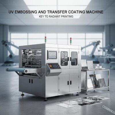 Máquina de revestimento UV em relevo e transferência chave para a impressão vibrante