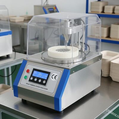 Estação de trabalho única de revestimento de espinhas moldagem de pasta de papel para embalagens alimentares Certificação CE