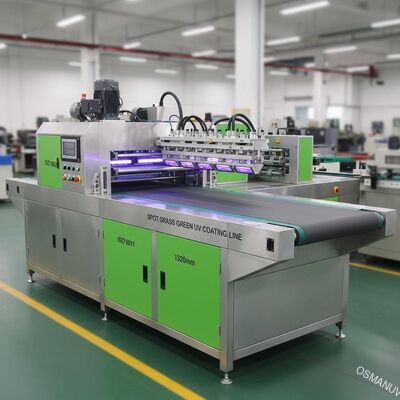 Linha de revestimento UV verde da grama do ponto/máquina uv ISO9001 1320mm auto cópia