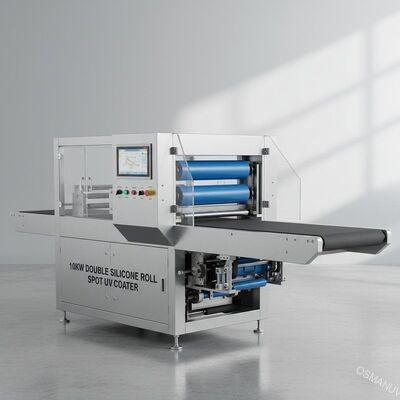 Máquina UV do Coater do ponto do rolo do silicone do dobro 10KW