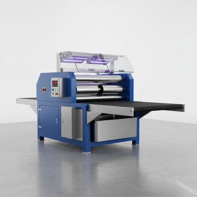 máquina de revestimento UV 10KW do rolo dobro da largura de 620mm para o assoalho
