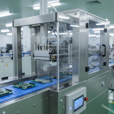 Máquina de revestimento pneumática da cortina que transporta para a indústria eletrônica