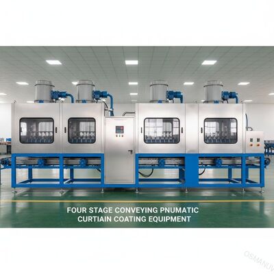 Fase quatro que transporta o equipamento de revestimento 60KW 380V 50HZ da cortina pneumática