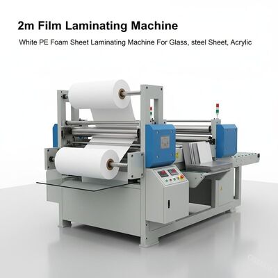 Máquina de laminação de filme de 2 m, máquina de laminação de folha de espuma de PE branco para vidro, folha de aço, acrílico