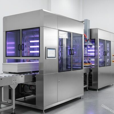 90deg que gerencie a máquina de revestimento UV automática para o painel de fibras do cimento