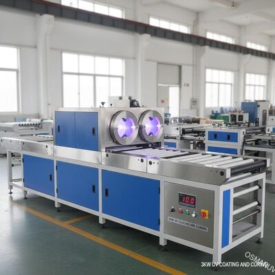 10m/Min Automatic Uv Coating Machine, revestimento 3KW e máquina uv da cura