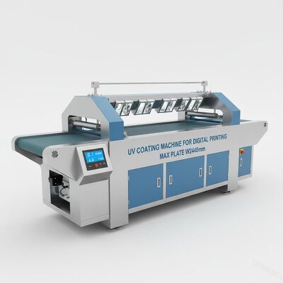 Máquina de revestimento UV para Digitas que imprimem 0.1M/Min 4KW W2440mm Max Plate