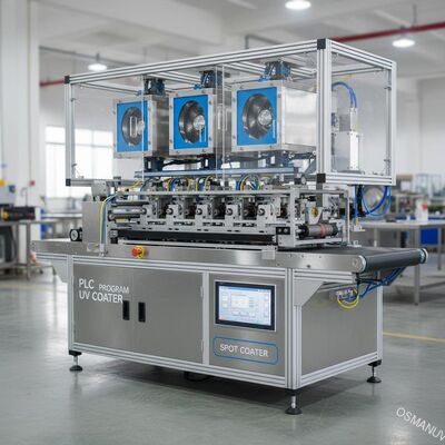 Coater uv do ponto da máquina de revestimento do rolo do programa do PLC
