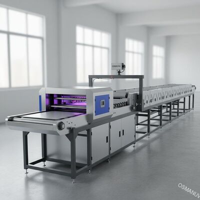 linha seca máquina da dobra de 30m de revestimento UV com o olho elétrico de OMRON