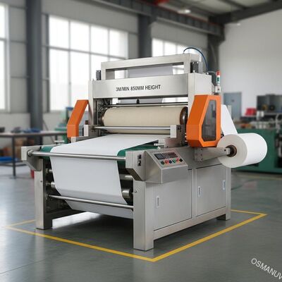 rolo giratório da máquina da transferência térmica da imprensa da altura de 3m/Min 850mm a rolar