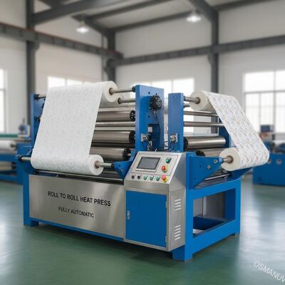 máquina da imprensa de 410V 50HZ 3m/Min Roll To Roll Heat/imprensa totalmente automático do calor
