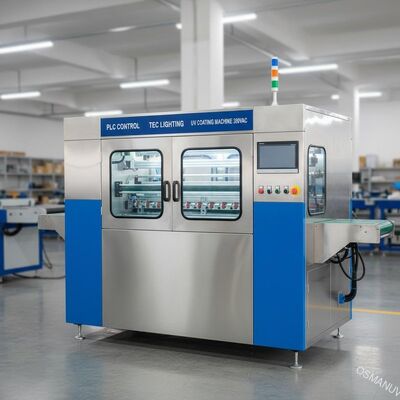 Máquina de revestimento UV leve técnica 380VAC do controle do PLC