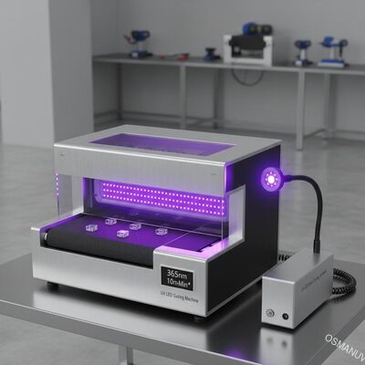 diodo emissor de luz UV de 365nm 10m/Min que cura a máquina, ponto conduzido uv que cura o sistema