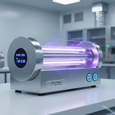 Máquina de aço inoxidável da irradiação UV de onda de luz do tubo para subministros médicos