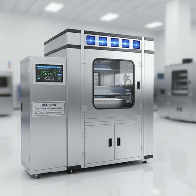 Secador de Micro-ondas de Múltiplas Zonas de Precisão com Feedback de Umidade em Tempo Real para Moldagem de Polpa de Alta Qualidade