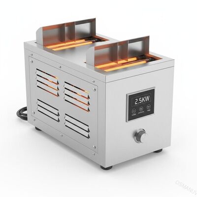Máquina secadora de infravermelho de aço inoxidável de 2,5 kW Direção horizontal vertical do fluxo de ar