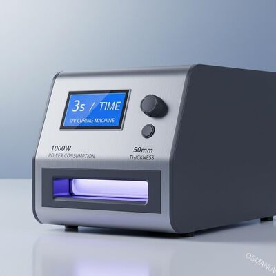 3s / Time Máquina de Curagem UV 1000W Consumo de energia 50mm espessura