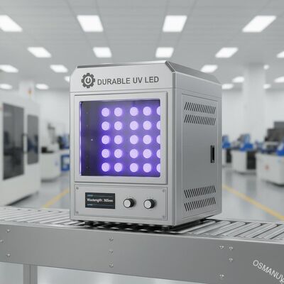 Máquina de cura UV LED durável para linha de produção - comprimento de onda 365nm 300mm*300mm*400mm