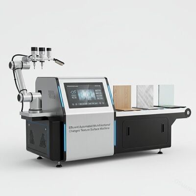 Máquina de superfície de alterações de textura multifuncional eficiente e automatizada
