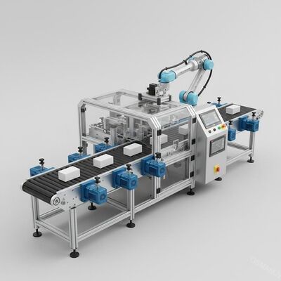 Máquina automática de banda transportadora com sistema de manuseio de material com servomotor