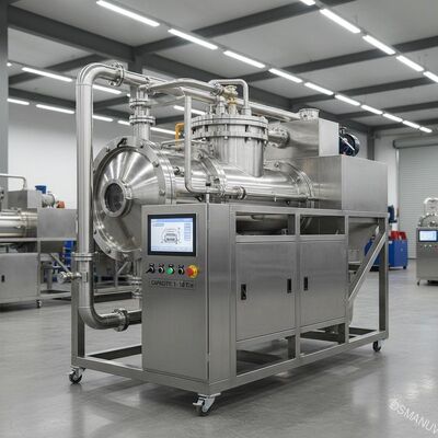 Equipamento de secagem a vácuo de microondas de elevada eficiência, capacidade 1-10 T/H
