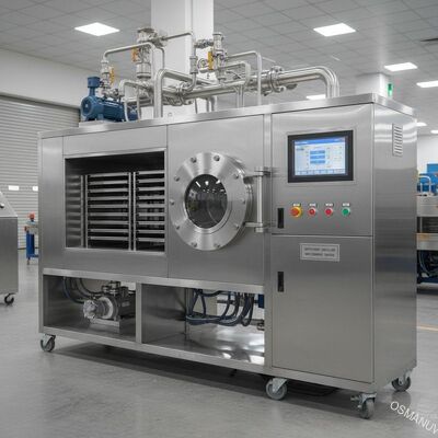 PLC 50KW Microondas Equipamento de secagem a vácuo 380V Eficiente Microondas Secador a vácuo