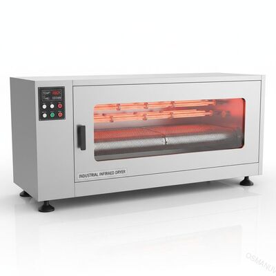 Máquina de secagem horizontal de infravermelho para industriais