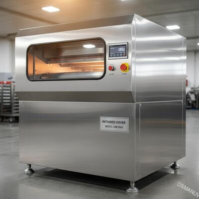 Máquina de secagem por infravermelho com construção de aço inoxidável temperatura do ar 0-200C
