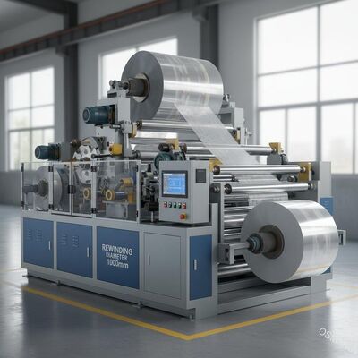 Equipamento avançado de laminação de filme com redirecionamento automático, diâmetro de redirecionamento de 1000 mm