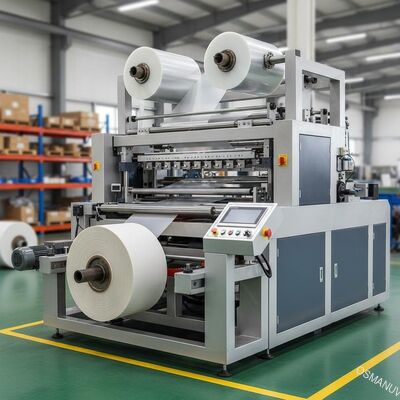 Máquina de laminagem automática de filme de rebobinagem com largura de 1600 mm e capacidade de 3000 kg