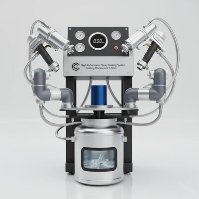 Sistema de revestimento por pulverização de alto desempenho para espessura de revestimento 0,1-3 mm