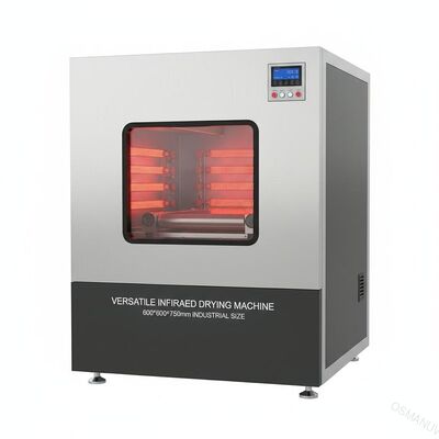 Máquina de secagem de infravermelhos versátil com 600*600*750 mm de tamanho para indústria