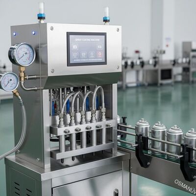 Máquina de preenchimento semiautomática de tinta de pulverização Tecnologia avançada para revestimento superior com a máquina de revestimento de pulverização