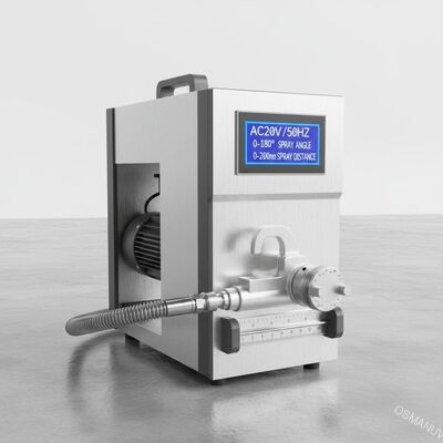 Máquina de revestimento por pulverização AC220V/50HZ com ângulo de pulverização de 0 a 180° e distância de pulverização de 0 a 200 mm