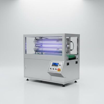 Máquinas de cura UV de processo simples com 2 lâmpadas de mercúrio americanas WQP 3 KW