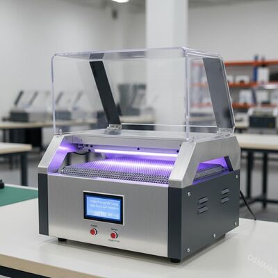 Máquina de cura UV de processo simples para produção de pequenos lotes menos investimento