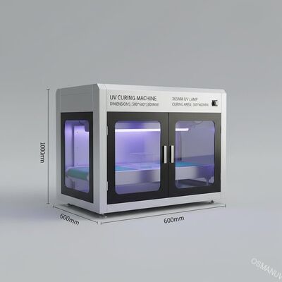 Máquina de cura UV 500mm*600mm*1000mm Dimensões 365nm Lâmpada UV 300mm*400mm Área de cura