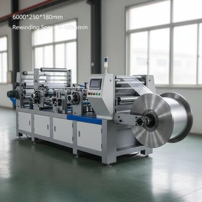 Máquina de laminação de filme Dimensão geral 6000*2500*1800mm Velocidade de enrolamento 0-100m/min