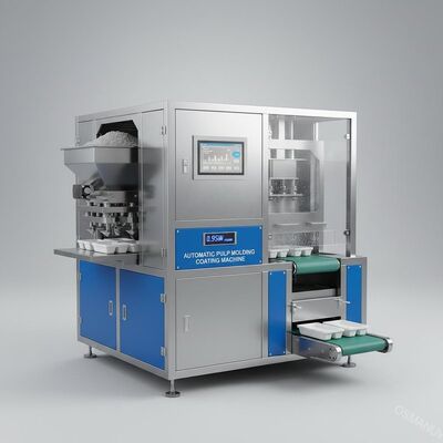 Máquina de revestimento automática de moldagem de celulose