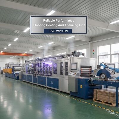 Linha de revestimento e recozimento de piso de engenharia de precisão de desempenho confiável para PVC WPC LVT