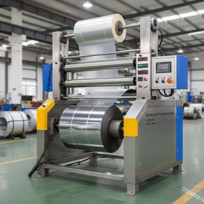 Máquina de laminação de filme de aço inoxidável 25KW Potência 30m/min