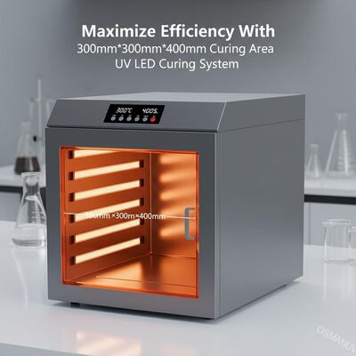 Maximizar a eficiência com o sistema de cura UV LED de área de cura de 300mm*300mm*400mm