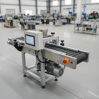 Máquina de banda transportadora a servo motor com capacidade de controlo PLC de 50 kg/h