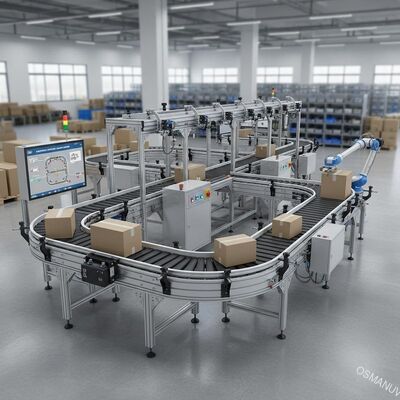Sistema de transportador de correia versátil de alta velocidade com operação automática
