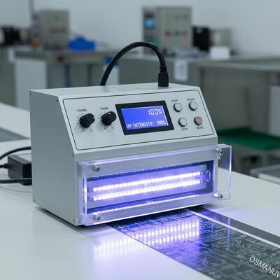 Sistema de cura de LED UV de alta velocidade com controlo manual para uso industrial