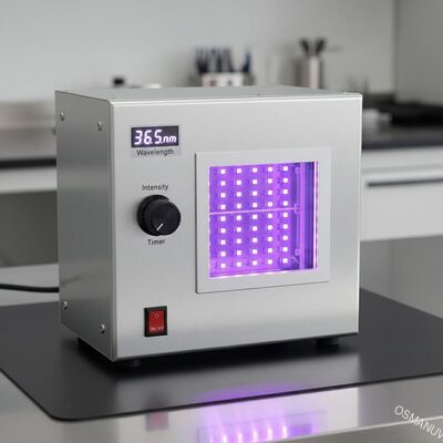 Máquina de cura UV LED de controlo manual com comprimento de onda de 365 nm para área de cura de 200 mm*200 mm
