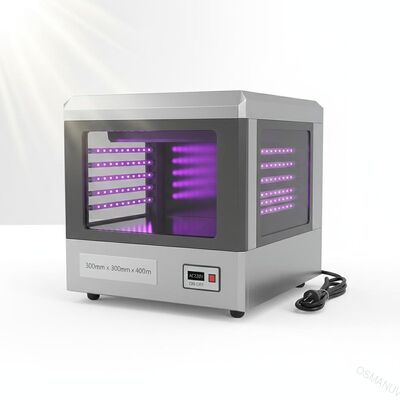 Máquina de cura de LED ultravioleta de 5 mm de profundidade 300mm*300mm*400mm para alimentação AC220V